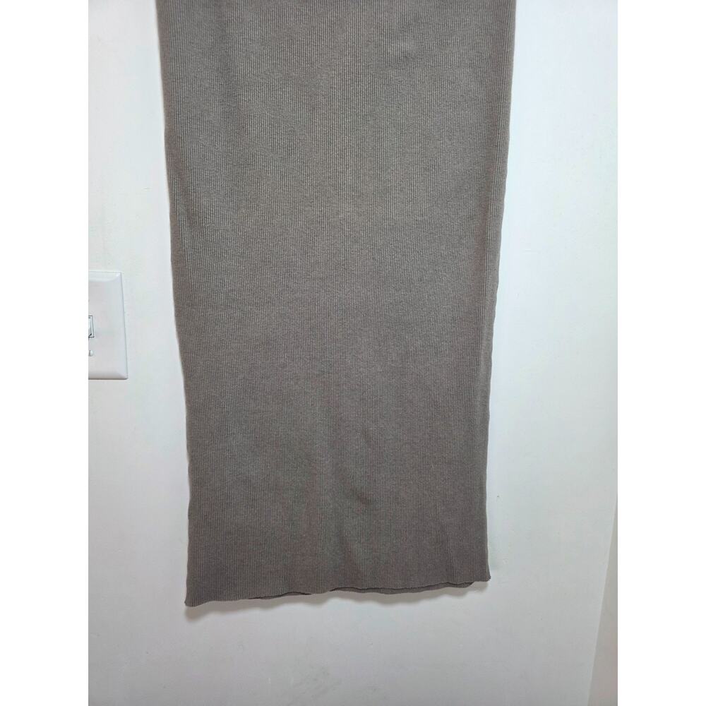 James Perse Cotton Stretch Ribbed Knit Midi Skirt Size 3 (L) - Picture 7 of 9